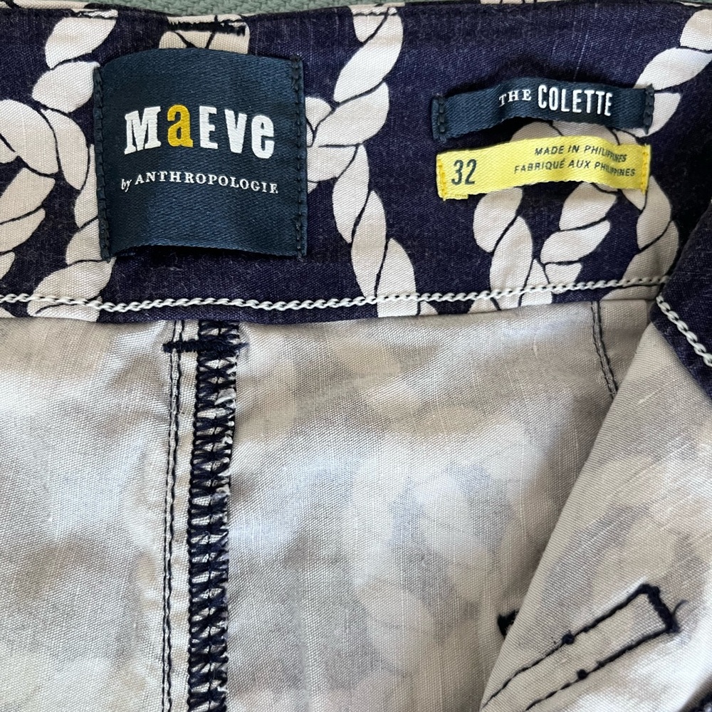 Anthropologie “Colette” navy pants - size 32 - Picture 6 of 6